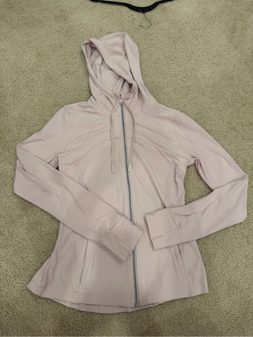 Lululemon Light Pink Hooded Full-Zip Women's Top